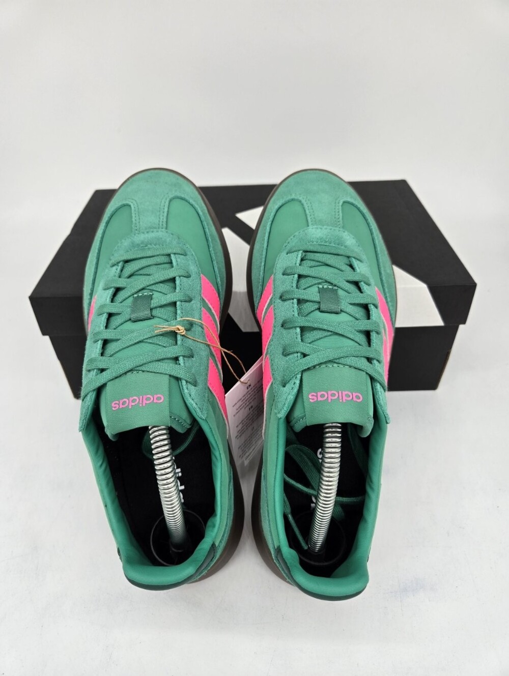 adidas Women's Barreda Decode JR3540 Semi Court Green Lucid Pink Shoes Size 6 - Picture 5 of 8